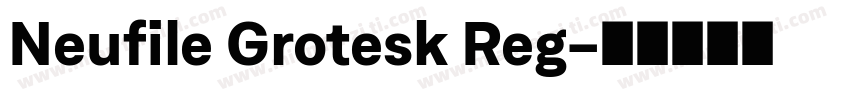 Neufile Grotesk Reg字体转换